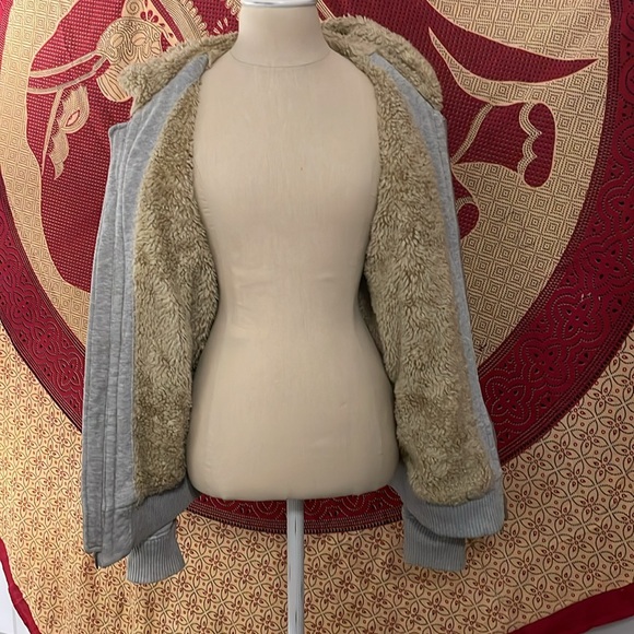 Vintage Diesel Sherpa lined heather gray men’s jacket - Picture 12 of 15